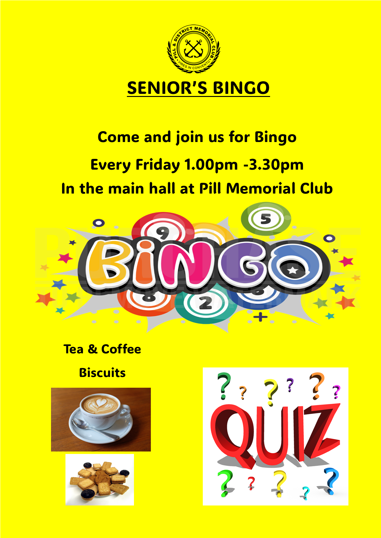 Friday Senior's Bingo