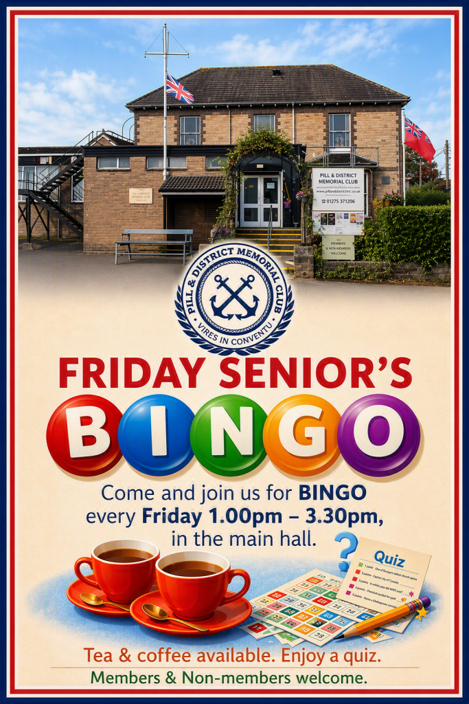 Friday Senior's Bingo