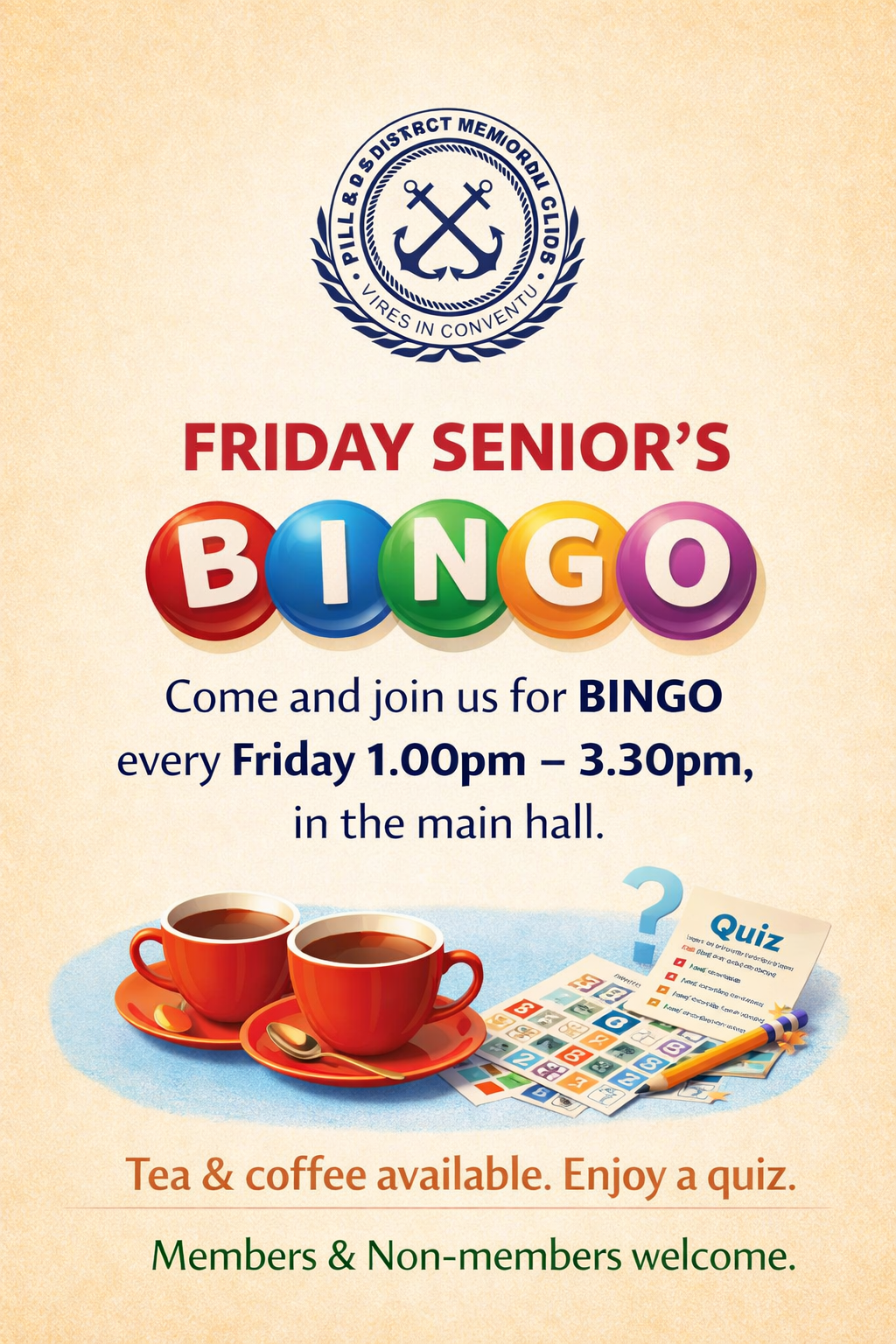 Friday Senior's Bingo